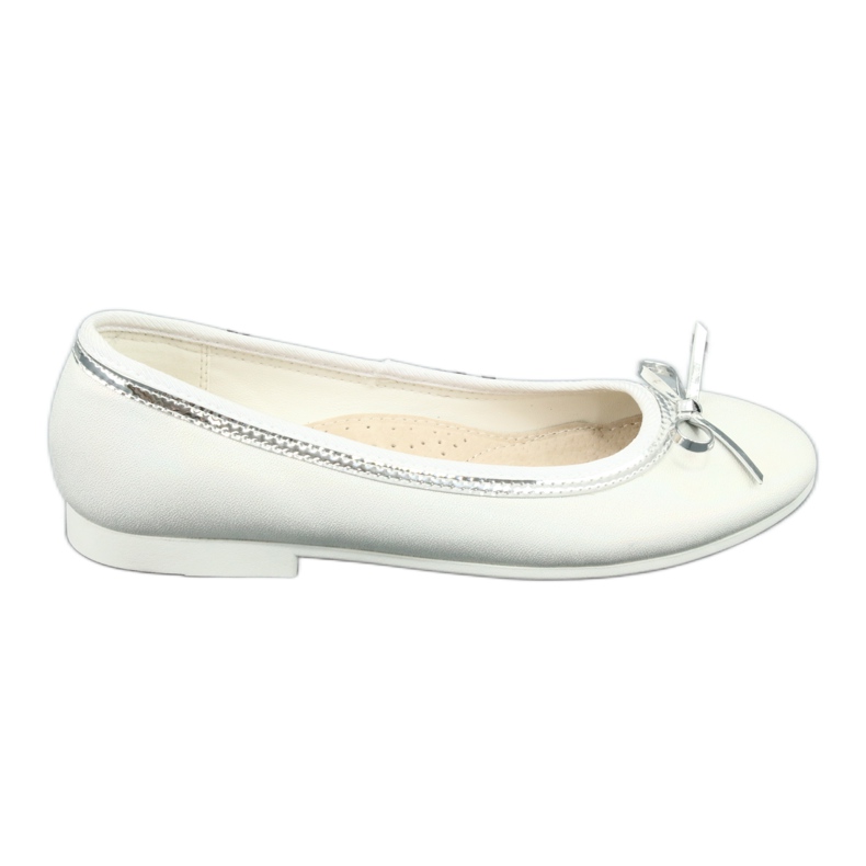 Balerini cu fundă perlă albă American Club GC29 / 19 multicolor Balerini cu fundă perlă albă American Club GC29 / 19 multicolor