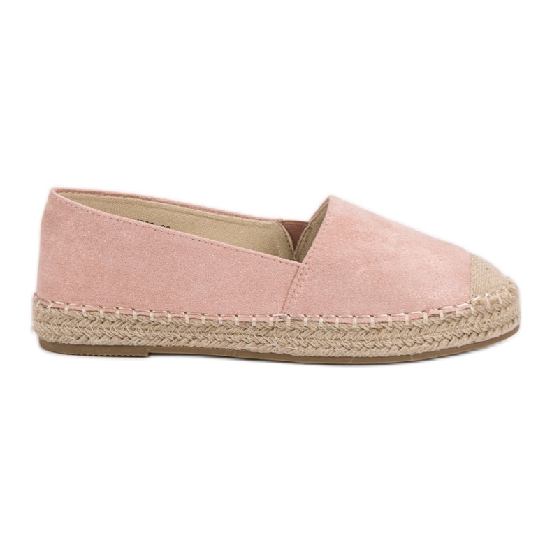 Small Swan Espadrile din piele de căprioară roz Small Swan Espadrile din piele de căprioară roz