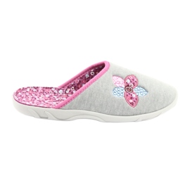 Pantofi de damă de culoare Befado 235D155 violet gri Pantofi de damă de culoare Befado 235D155 violet gri