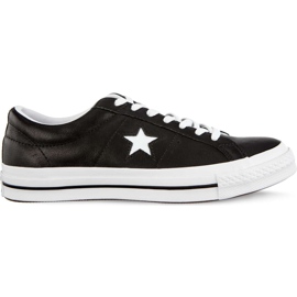 Converse Un bob de stea C163385 Negru Alb Alb