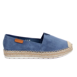 RC-61 Espadrile albastre din piele de căprioară albastră albastru