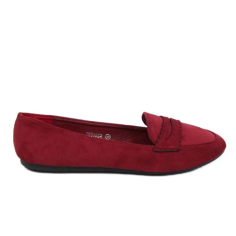 Mocasini balerină JM6655Q Burdeo roșu Mocasini balerină JM6655Q Burdeo roșu