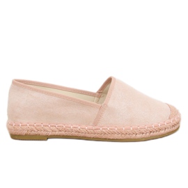 Espadrile, piele de căprioară roz AF40 Roz