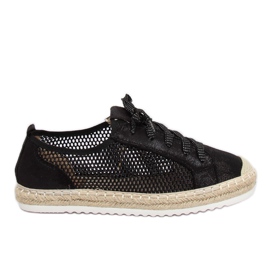 Espadrile cu șiret negru B752S-BL Negru
