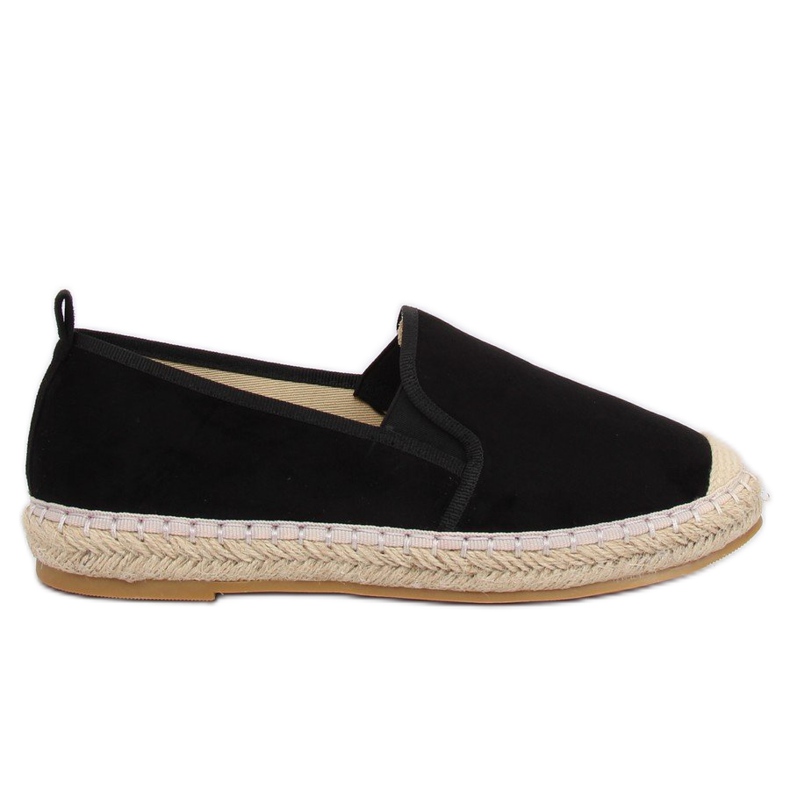 Espadrile negre 1768-11 Negre negru