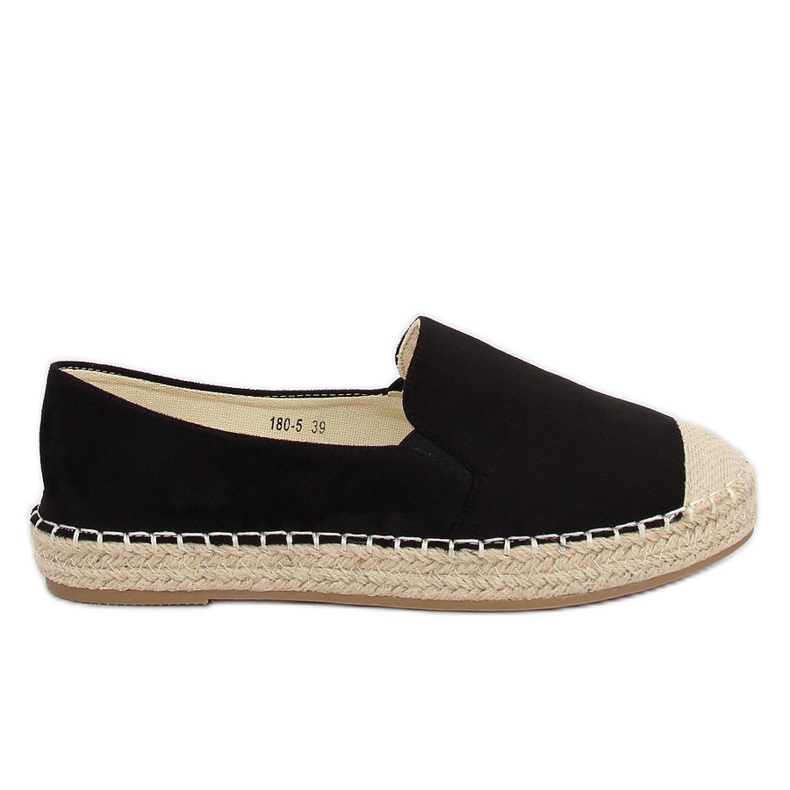 Espadrile dama negre 180-5 Negre negru