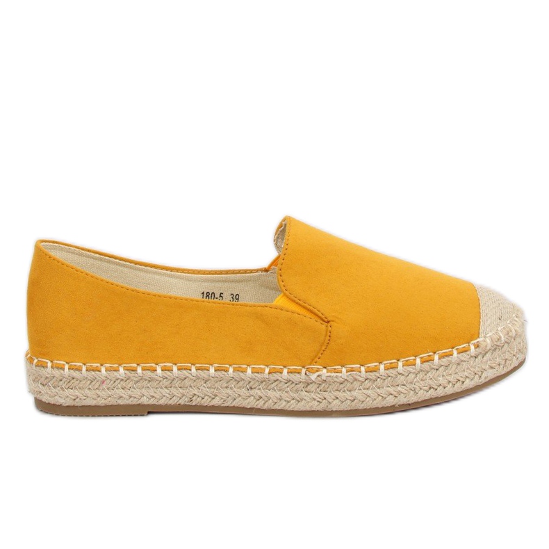 Espadrile galbene pentru femei 180-5 Galbene