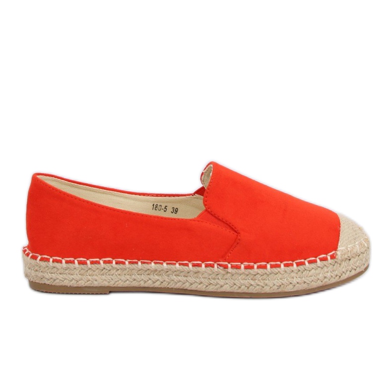 Espadrile portocalii pentru femei 180-5 Portocalii portocale
