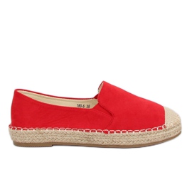 Espadrile de damă roșii 180-5 Roșu roşu