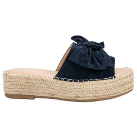 Pantofi Espadrille Pe Platformă albastru albastru marin