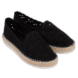 Espadrile deschise negre LT112 Negre negru Espadrile deschise negre LT112 Negre negru