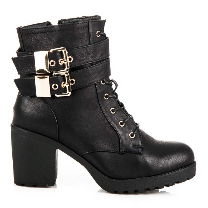 Cizme confortabile cu blană negru Cizme confortabile cu blană negru