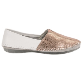 Slipon din piele VINCEZA alb galben Slipon din piele VINCEZA alb galben