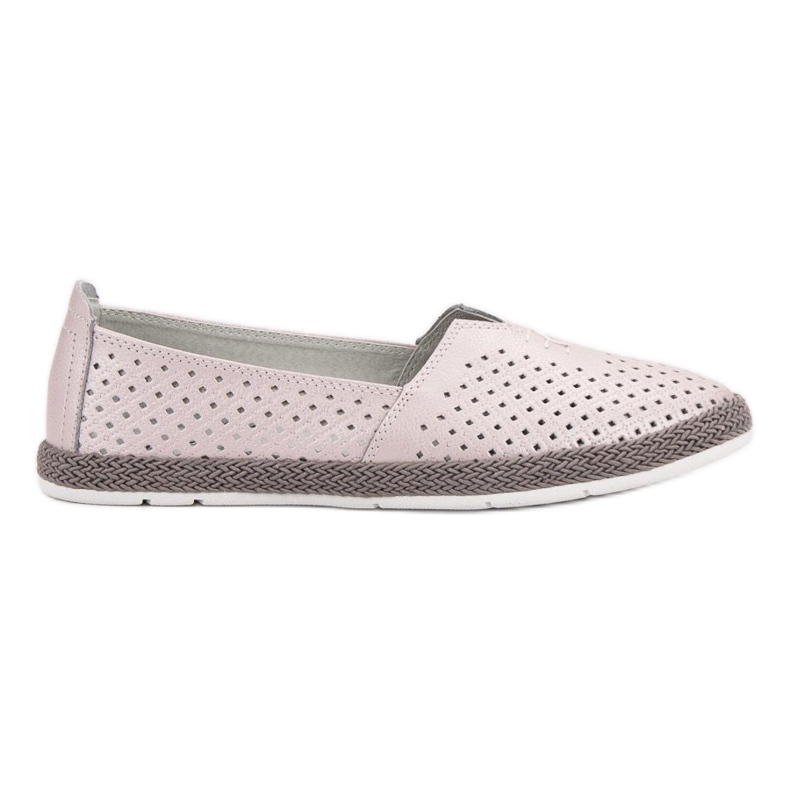 Tenisi din piele Slip On VINCEZA roz