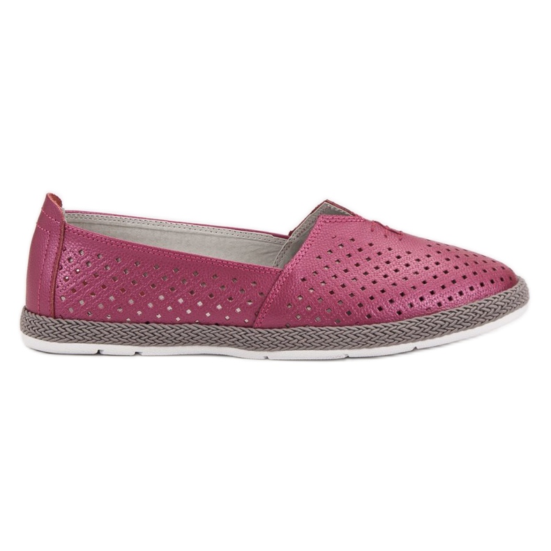 Tenisi din piele Slip On VINCEZA violet