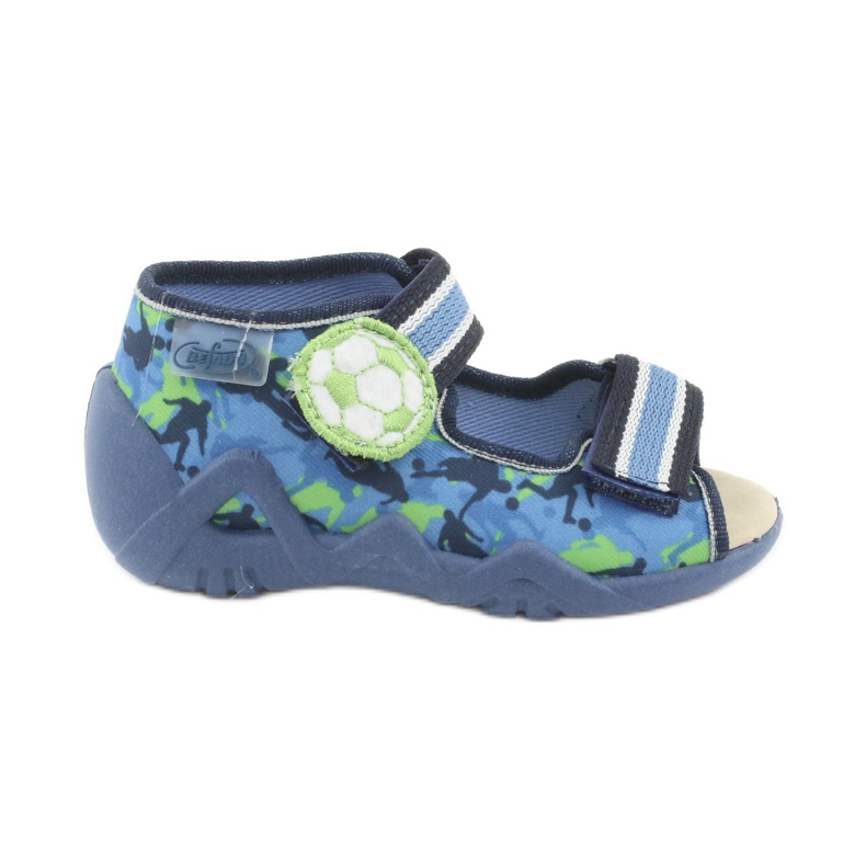 Pantofi pentru copii Befado galbeni 350P002 albastru verde