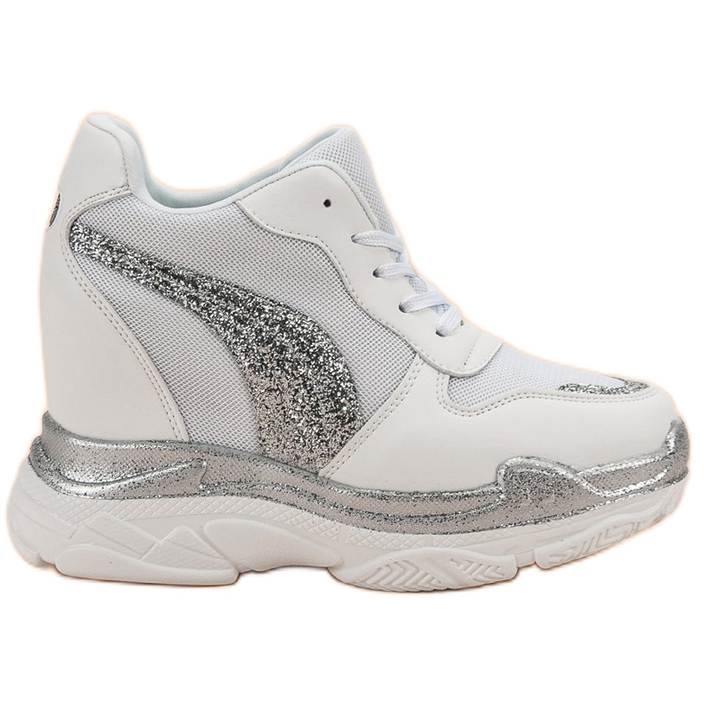 Adidași albi cu sclipici VICES Adidași albi cu sclipici VICES