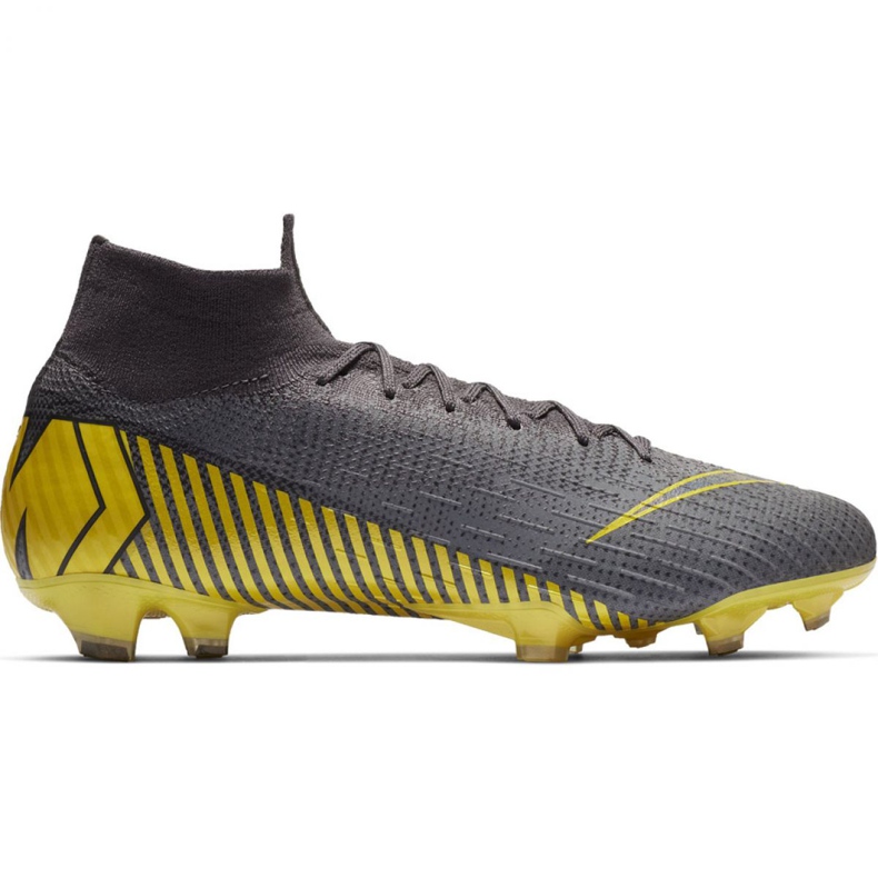 Pantofi de fotbal Nike Mercurial Superfly 6 Elite Fg M AH7365-070 negru gri Pantofi de fotbal Nike Mercurial Superfly 6 Elite Fg M AH7365-070 negru gri