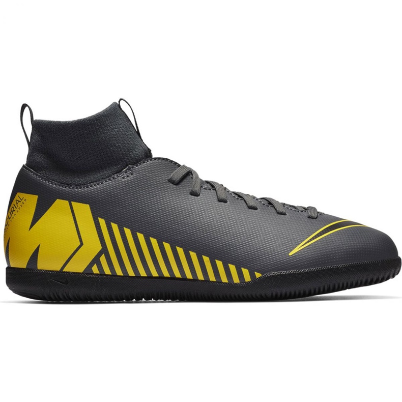 Încălțăminte de interior Nike Mercurial Superfly X 6 Club Ic Jr AH7346-070 negru gri
