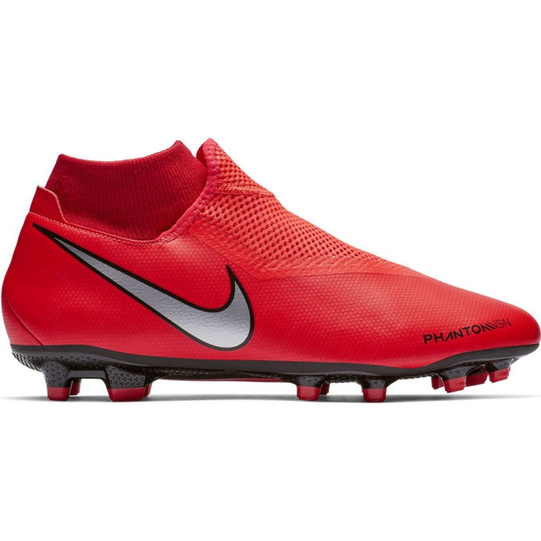 Pantofi de fotbal Nike Phantom Vsn Academy Df FG / MG M AO3258-600 roșu roșu