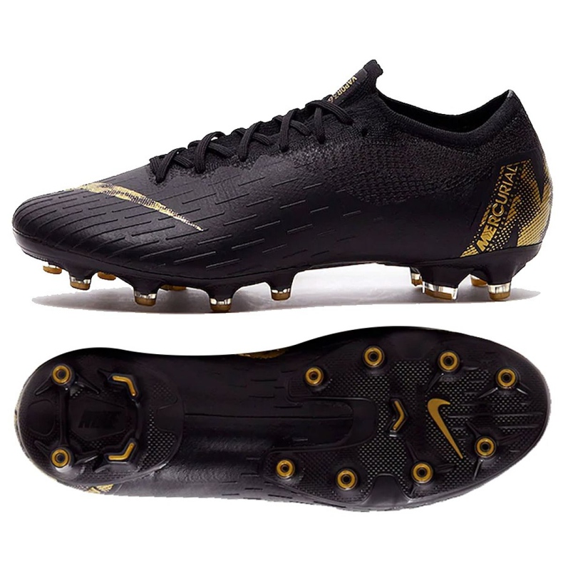 Pantofi de fotbal Nike Mercurial Vapor 12 Elite Ag Pro M AH7379-077 negru negru Pantofi de fotbal Nike Mercurial Vapor 12 Elite Ag Pro M AH7379-077 negru negru