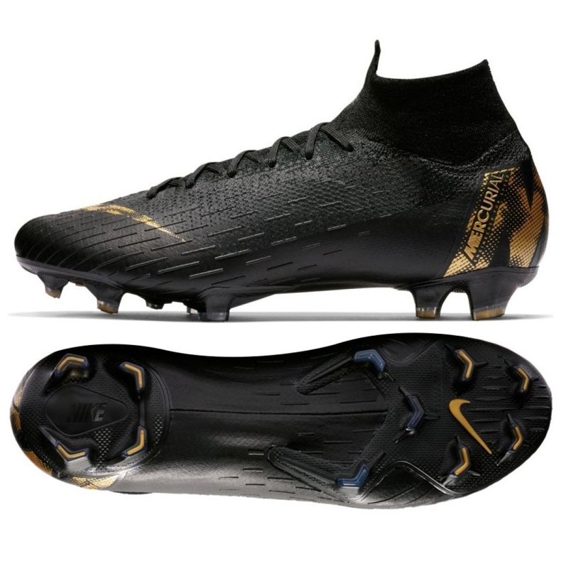 Pantofi de fotbal Nike Mercurial Superfly 6 Elite Fg M AH7365-077 negru negru Pantofi de fotbal Nike Mercurial Superfly 6 Elite Fg M AH7365-077 negru negru