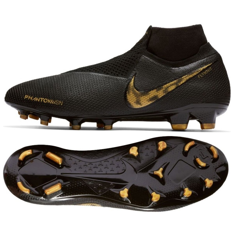 Ghete de fotbal Nike Phantom Vsn Elite Df Fg M AO3262-077 negru negru