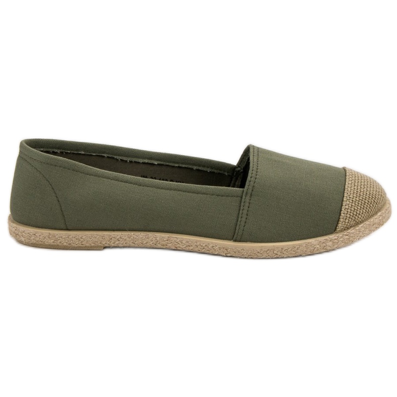 Espadrile verzi la modă verde