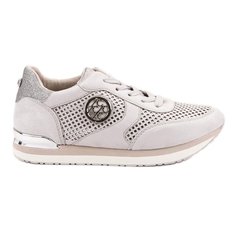 Aclys Pantofi sportivi ajurati gri