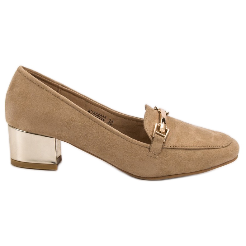 Kylie Mocasini cu toc înalt maro Kylie Mocasini cu toc înalt maro