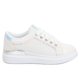 Adidași holografici albi ZF-40 Alb