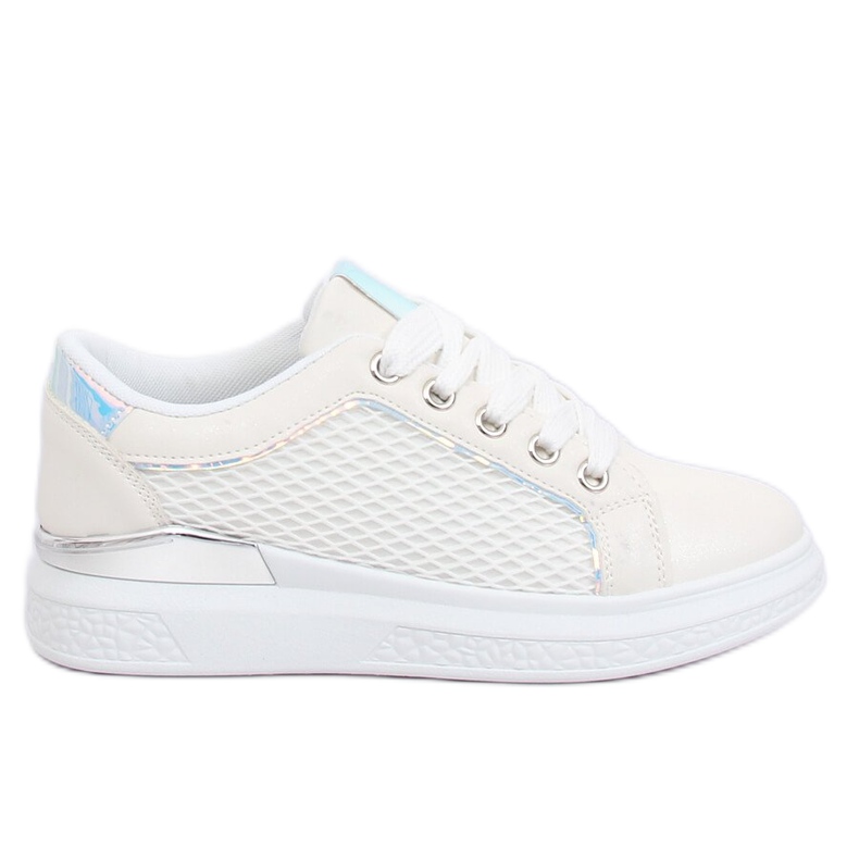 Adidași holografici albi ZF-40 Alb