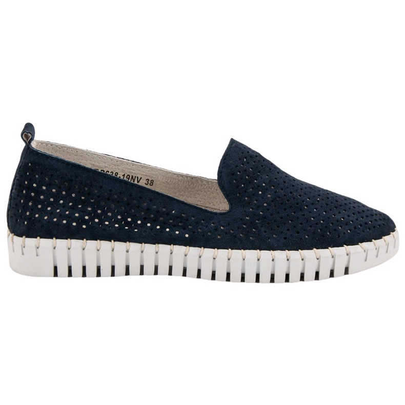 Filippo Lordii din piele marină albastru albastru marin