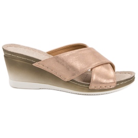 Sandale cu toc VINCEZA galben Sandale cu toc VINCEZA galben