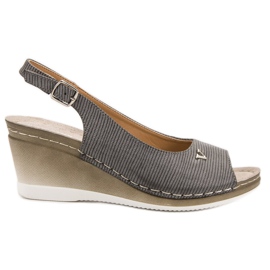 Sandale gri VINCEZA Sandale gri VINCEZA