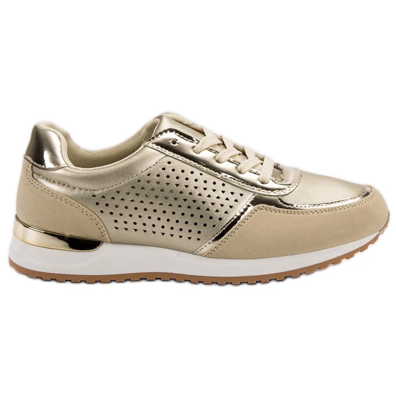 Pantofi sport aurii de aur