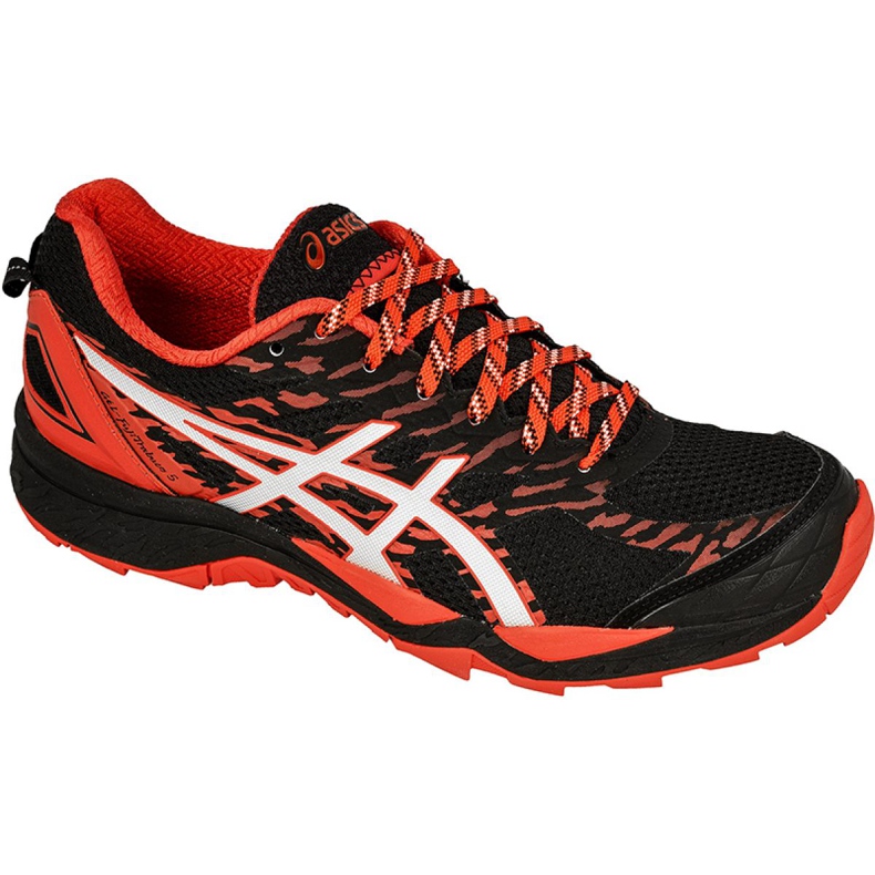 Pantofi de alergare Asics Gel-FujiTrabuco 5 M T6J0N-9023 negru portocale