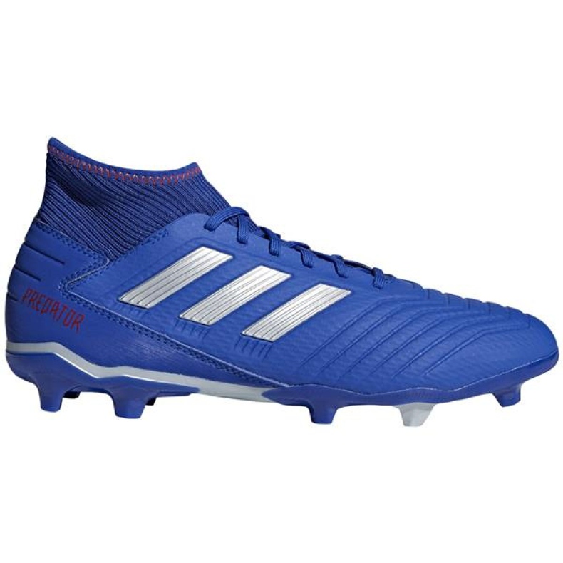 Ghete de fotbal Adidas Predator 19.3 Fg M BB8112 multicolor albastru Ghete de fotbal Adidas Predator 19.3 Fg M BB8112 multicolor albastru