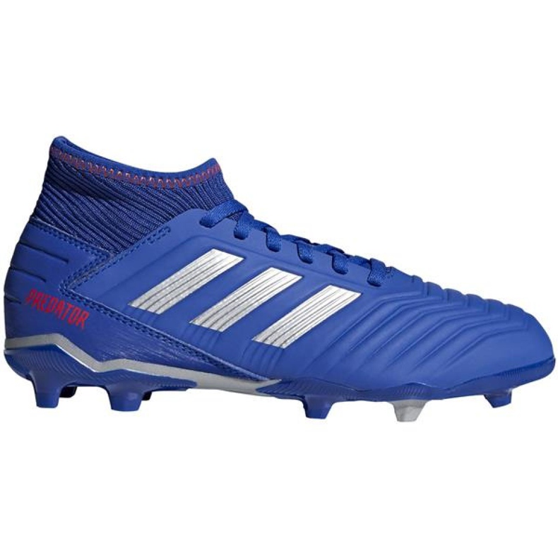 Ghete de fotbal Adidas Predator 19.3 Fg Jr CM8533 multicolor albastru Ghete de fotbal Adidas Predator 19.3 Fg Jr CM8533 multicolor albastru