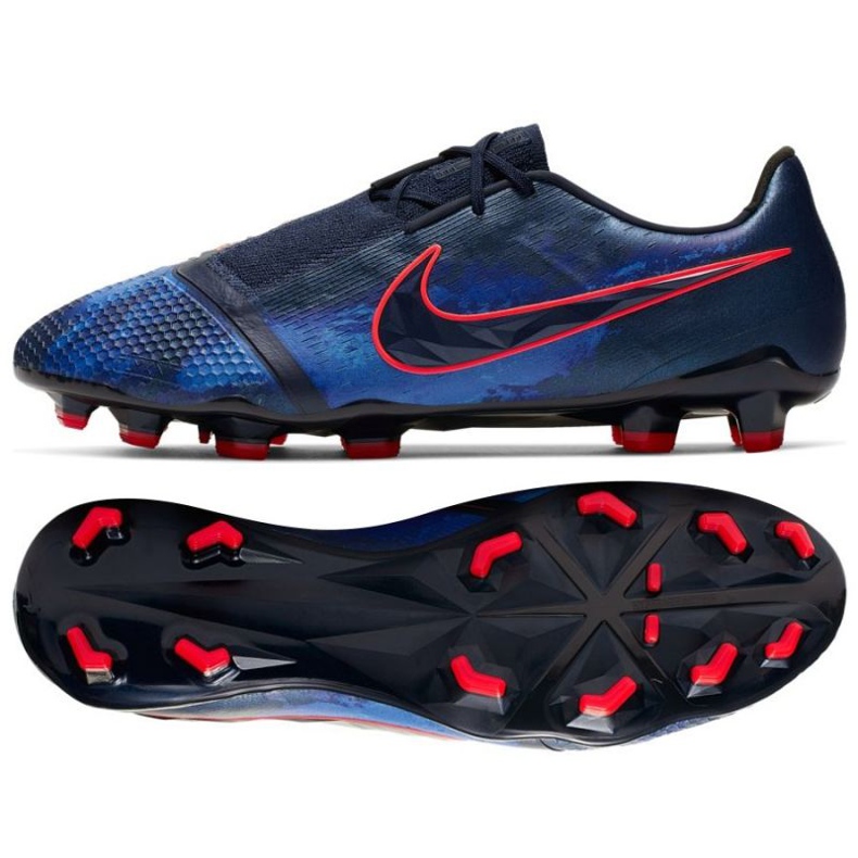 Pantofi de fotbal Nike Phantom Venom Elite Fg M AO7540-440 albastru marin albastru marin