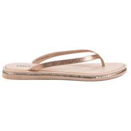Flip-flops cu sclipici VINCEZA roz Flip-flops cu sclipici VINCEZA roz