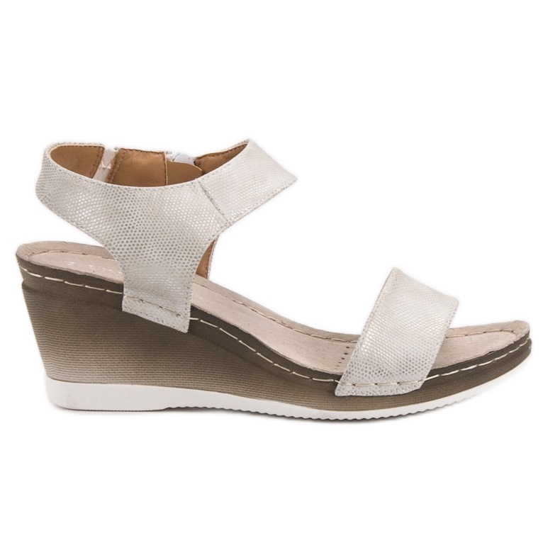 Sandale cu toc VINCEZA gri