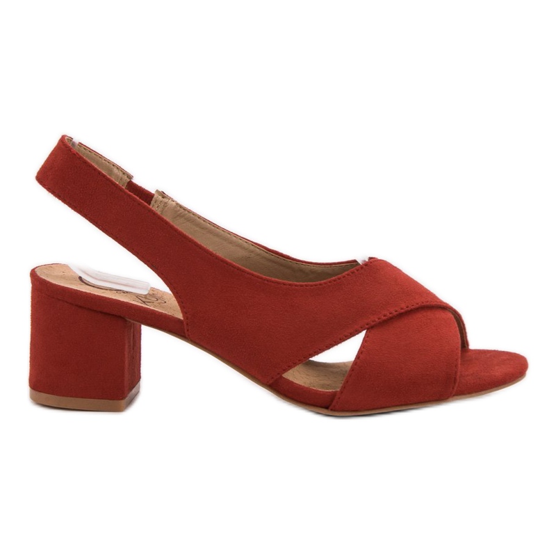 Kylie Sandale roșii din piele de căprioară roșu Kylie Sandale roșii din piele de căprioară roșu