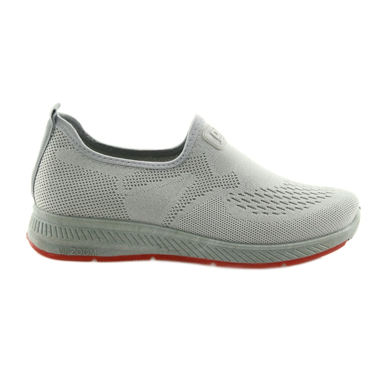 Pantofi sport gri Slip Slip DK SA089 roșu