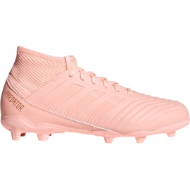 Ghete de fotbal Adidas Predator 18.3 Fg Jr DB2317 roz roz