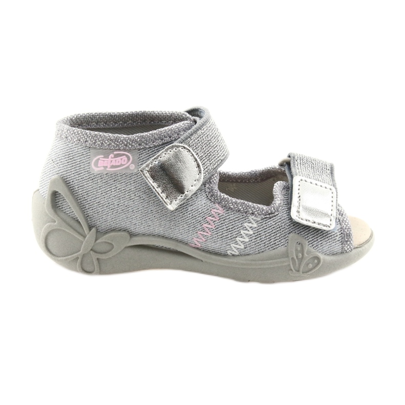 Pantofi pentru copii Befado 342P002 argintii gri