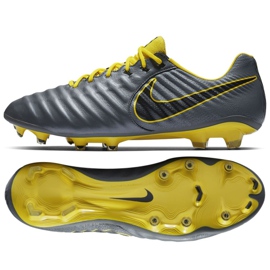 Pantofi de fotbal Nike Tiempo Legend 7 Elite Fg M AH7238-070 gri gri Pantofi de fotbal Nike Tiempo Legend 7 Elite Fg M AH7238-070 gri gri