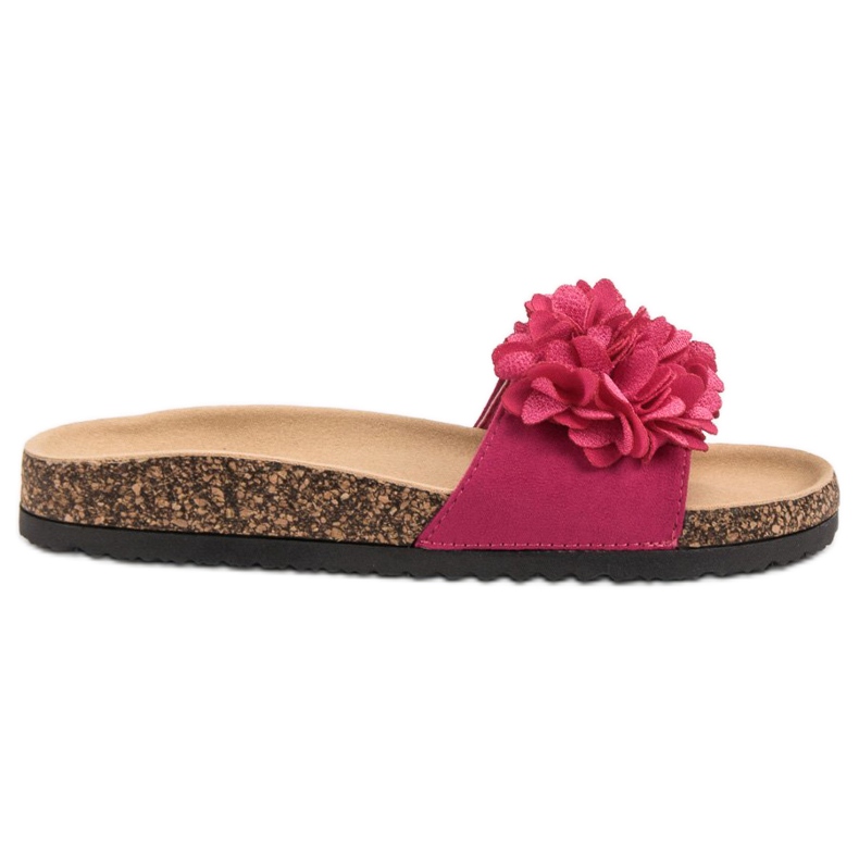 Papuci VINCEZA cu flori roz