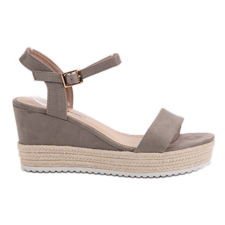 Seastar Sandale cu pene confortabile gri Seastar Sandale cu pene confortabile gri