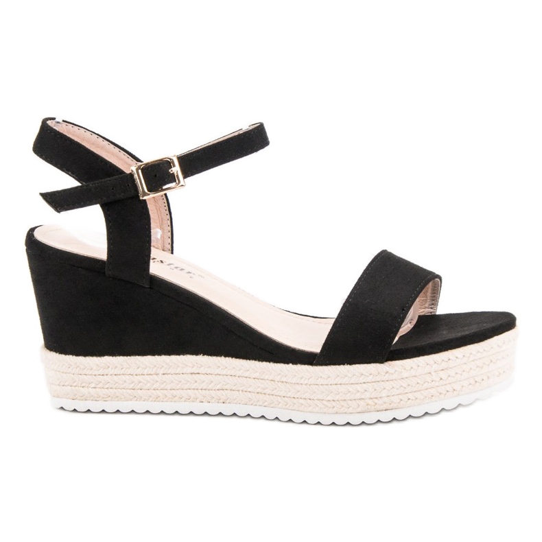 Seastar Sandale cu pene confortabile negru